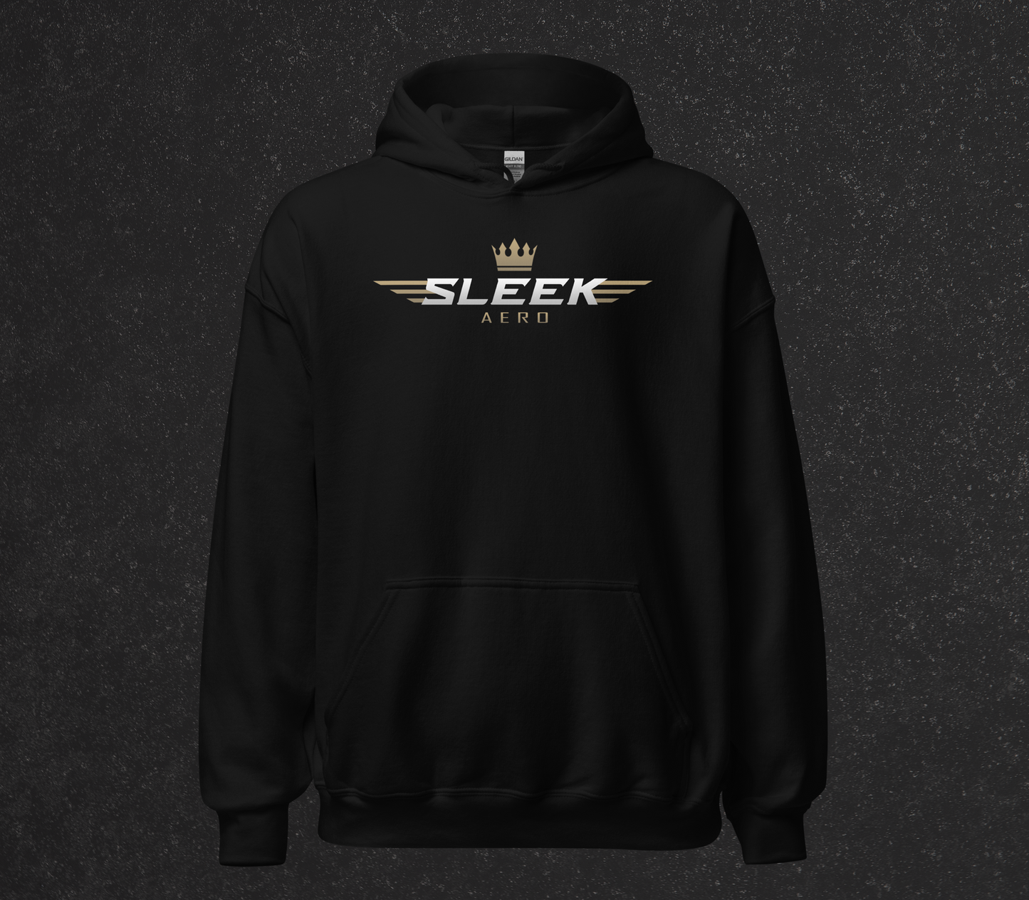 Black New Age Sleek Hoodie