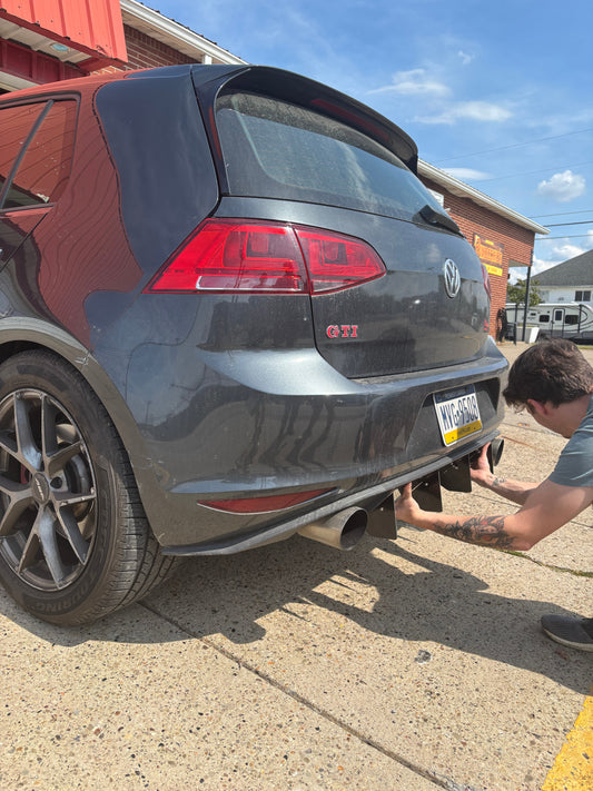 MK7 GTI OEM Fit Rear Diffuser Sleek