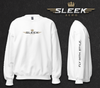 White New Age Sleek Crewneck