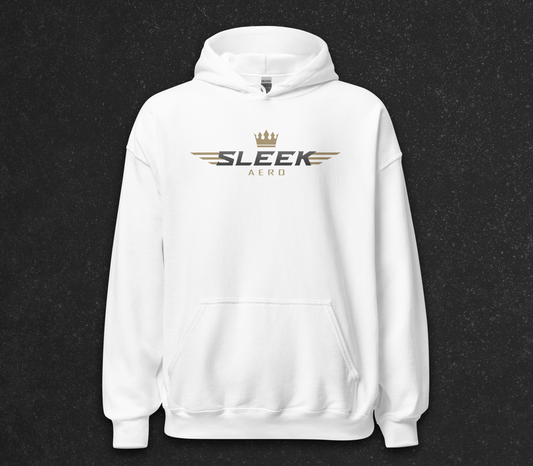 White New Age Sleek Hoodie