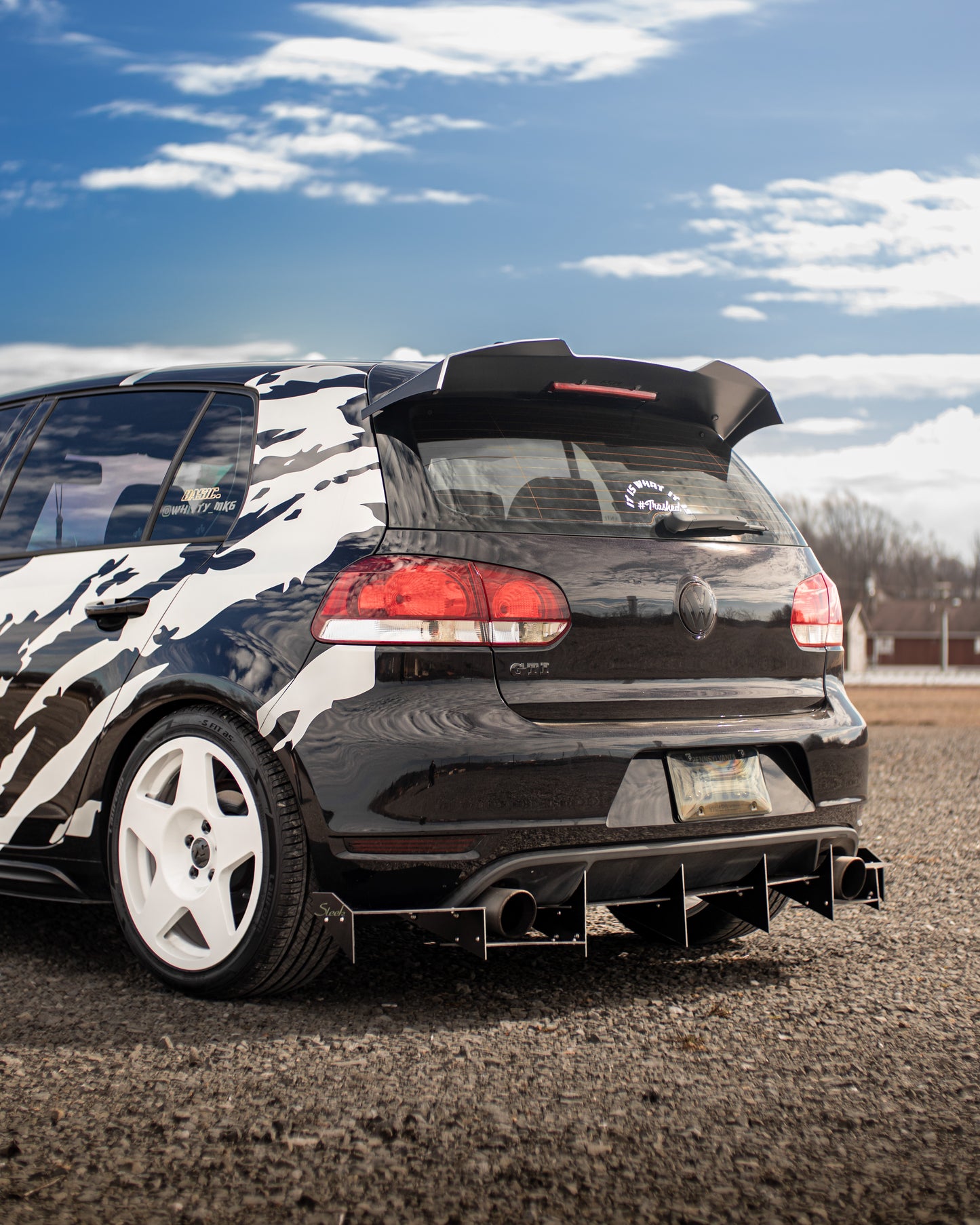 2010-2014 Volkswagen GTI MK6 Rear Diffuser